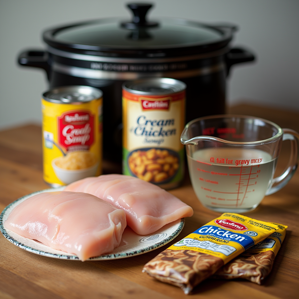 Crockpot Chicken and Gravy Recipe