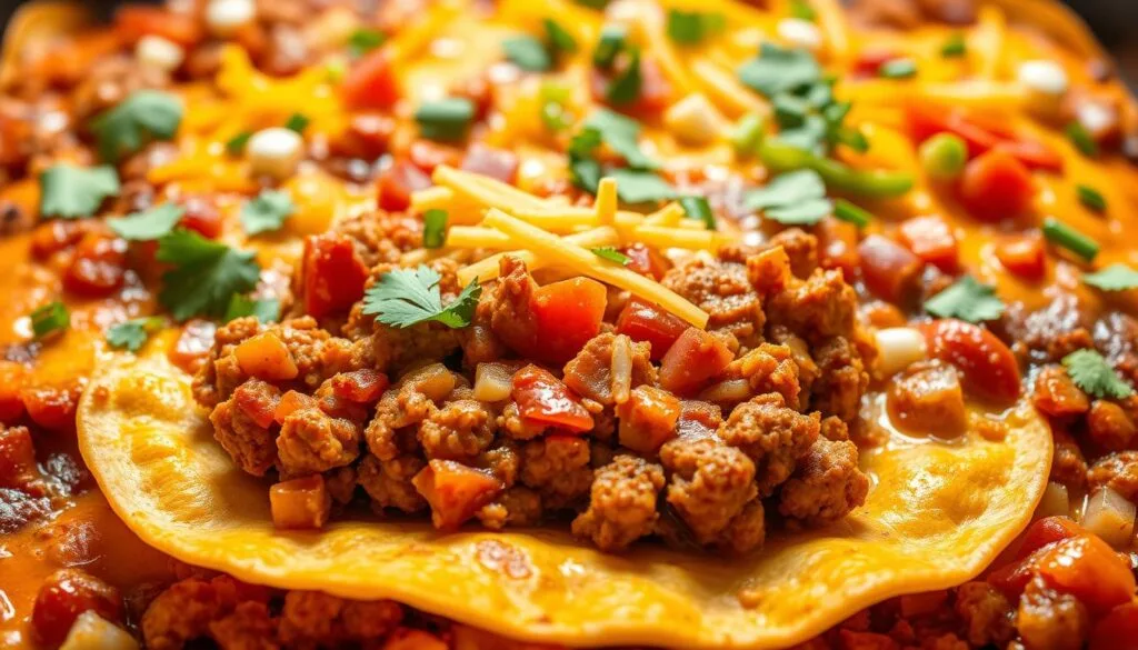 Mexican Ground Turkey Taco Casserole