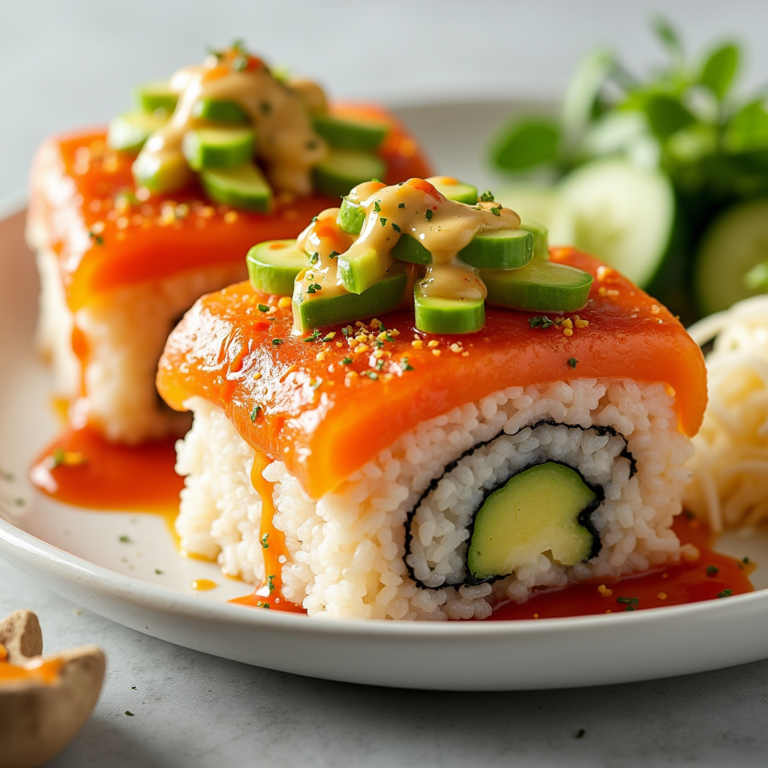 salmon sushi bake recipe