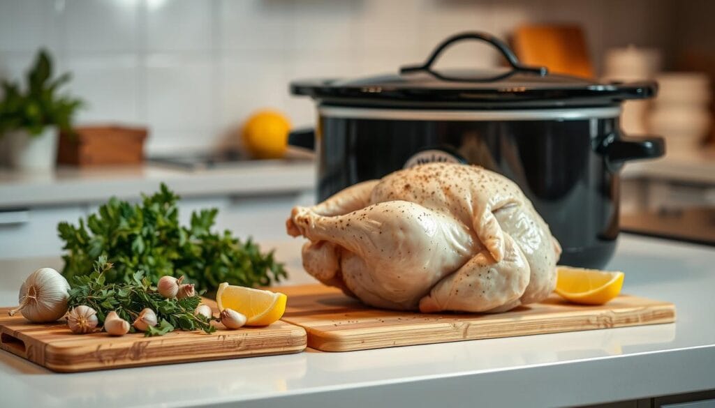 slow cooker chicken preparation